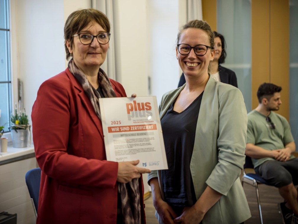 plus Zertifizierung der Mittelschule Bludenz